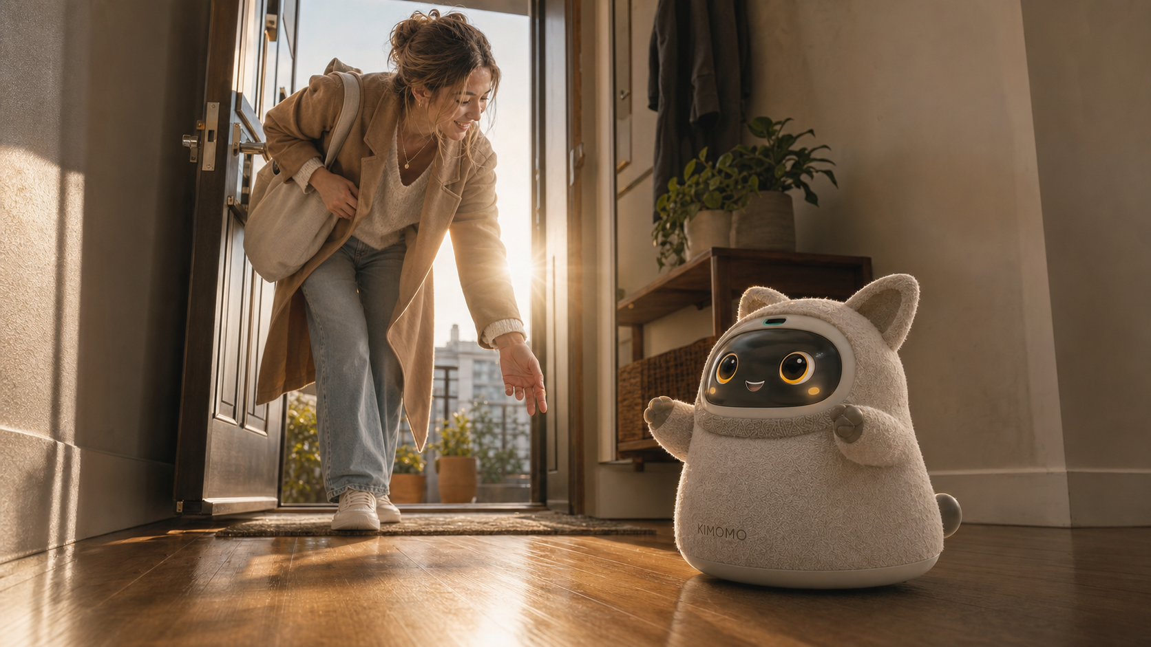 Kimomo welcoming someone home
